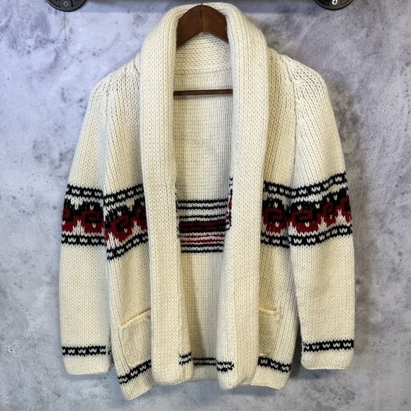 Vintage Other - Vintage Hand Knit Cardigan Southwest Aztec Sweater Adult Small